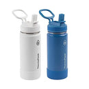 ThermoFlask 16 Oz Set of 2 Insulated Stainless Steel Bottles - White/Blue