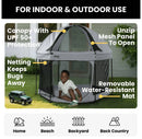 Hexagon Pop Up Playard with Removable Canopy - Gray
