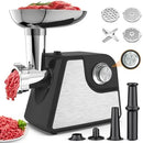 Electric Meat Grinder with Sausage Stuffer Maker - Black