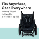 Jogging Stroller with Dual Suspension and Air-Filled Tires - Nightfall