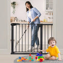 Auto Close Dog Safety Gate - Black