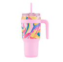 40oz Cold1 Vacuum Insulated Stainless Steel Straw Tumbler Mug - Paradise Pink