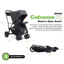 Caboose UL Sit And Stand Tandem Stroller - Jet