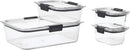 8-Piece Clear Storage Containers Set
