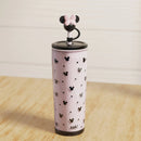 25oz Double-Wall Plastic Straw Tumbler with Topper - Black