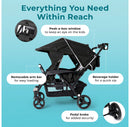 4 Seat Quad Stroller - Black
