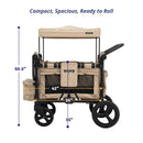 Moov Stroller Wagon 4-Passenger - Mocha