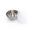 Set of 3 Stainless Steel Mixing Bowls with Lids