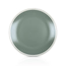 Serenity Stoneware Dinner Plate Set of 4 - Green and Cream