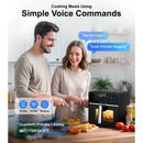 10qt SmartVoice 6-in-1 Air Fryer - Black