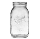 32oz 12pk Glass Regular Mouth Mason Jar with Lid and Band