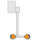 Guardian G1778R Eye/Face Wash, Wall Mounted Swing-Down