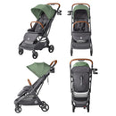 Metro 3 Deluxe Baby Stroller - Willow Green