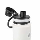24oz Insulated Water Bottles - White / Coral