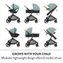 Pivot NXT Travel System w/ Revolve180 LiteMax NXT Infant Car Seat - Pacific Green