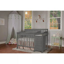 Jayden 4-in-1 Mini Convertible Crib and Changer - Dark Gray