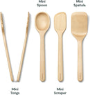 Mini Wooden Kitchen Utensils Set - 4 Pieces
