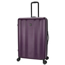 Hardside Large Checked Spinner Suitcase - Dark Purple