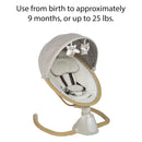 5-Modes Bluetooth Baby Swing - Dune's Edge