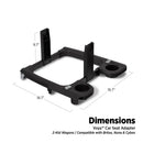 Voya Car Seat Adapter for Nuna, Cybex, and Britax - Black