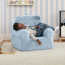 Faux Shearling Bear Chair - Powder Blue