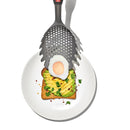 OXO 4.2" Plastic Pasta Scoop Strainer Gray