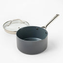 3qt Nonstick Ceramic Coated Aluminum Sauce Pan Dark Gray - ™
