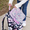 Upright Lunch Bag - Floral Lilac