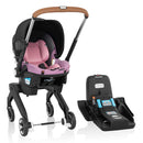 Gold Shyft DualRide Infant Car Seat and Stroller with Storage Bag & Canopy - Opal Pink