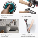 Cordless Vacuum Cleaner - Nickel/Blue