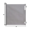Retractable Baby Gate - Gray