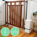 Deluxe Top of Stair Baby Gate with Dual Banister Kit