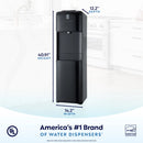 Bottom Load Hot and Cold Water Dispenser - Black