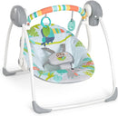 Portable Automatic 6-Speed Baby Swing with Removable -Toy Bar, 0-9 Months 6-20 lbs - Rainforest Vibes