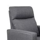 Gabby Pillowback Swivel Glider - Shadow Grey