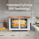 French Door 6-Slice Digital Toaster Oven Air Fryer with Integrated Temperature Probe, 24L - White