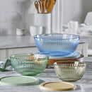 6pc Lidded Mixing Bowl Set - Multicolored Glass Bowls