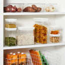 12.6c Tall Rectangle Plastic Food Storage Container - : Stackable BPA-Free Cereal & Rice Storage, 8" H