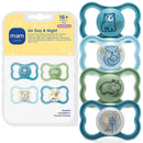 Air Day & Night Baby Pacifier - Glow in the Dark- Blue Teal/Blue Sky/Peppermint Green