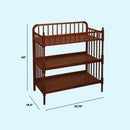 Jenny Lind Changing Table - Rich Cherry Finish