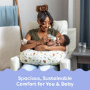Nursing Pillow - Neutral Plants and Animals