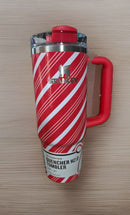 30 oz Stainless Steel Quencher Tumbler - Candy Cane Twist