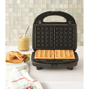 Black 2 in 1 Waffle and Sandwich Maker