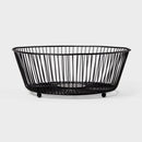 Iron Wire Fruit Basket - Black