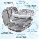 Kids Leak-Proof Lunch Box - Gray
