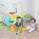 2-in-1 Activity Tunnel - Indoor Outdoor Playset for Toddlers