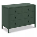 Birdie 6-Drawer Dresser - Forest Green