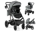 3-in-1 Newborn Stroller - Gray
