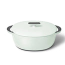 8.5 qt Enameled Cast Iron Oval Dutch Oven with Lid - Light Mist