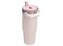 30 oz Stainless Steel Ice Flow 2.0 Flip Straw Tumbler Rose Quartz